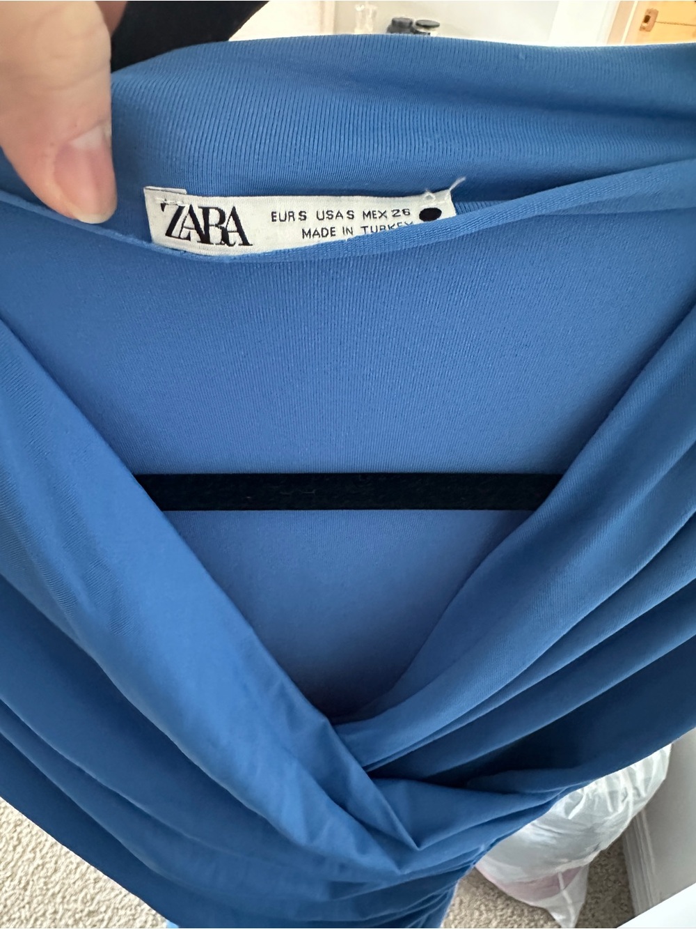 Zara Royal Blue Sleeveless Midi Bodycon Dress - Picture 6 of 6